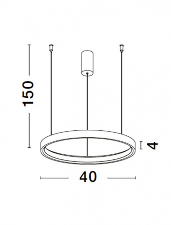 9345613 Lustra Nova Luce PERRINE LED 22W 1540lm 3000K Aluminium & Acrylic Sandy White Dimabil Triac IP20 [8]