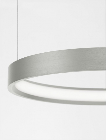9345614 Lustra Nova Luce PERRINE LED 22W 1540lm 3000K Aluminium & Acrylic Bruched Champagne Silver Dimabil Triac IP20 [4]