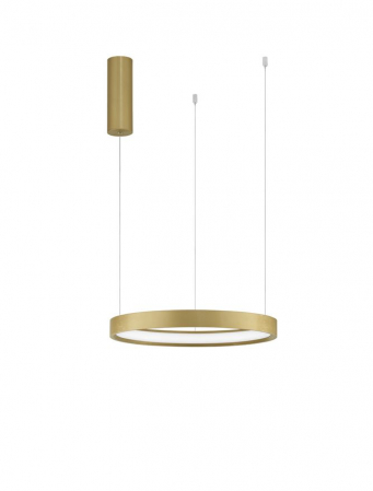Moderne - 9345615 Lustra Nova Luce PERRINE LED 22W 1540lm 3000K Aluminium & Acrylic Brushed Gold Dimabil Triac IP20
