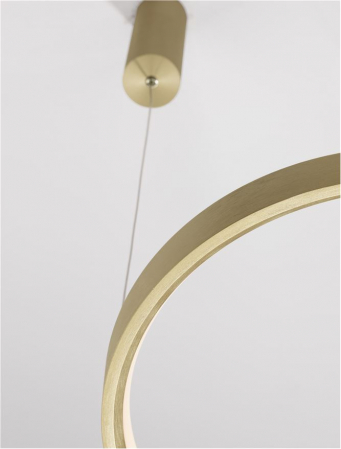 9345615 Lustra Nova Luce PERRINE LED 22W 1540lm 3000K Aluminium & Acrylic Brushed Gold Dimabil Triac IP20 [5]