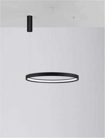 9345616 Lustra Nova Luce PERRINE LED 40W 2800lm 3000K Aluminium & Acrylic Sandy Black Dimabil Triac IP20 [3]