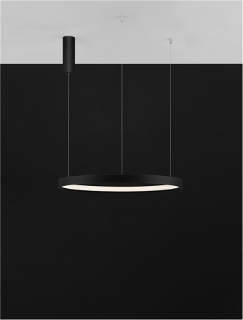 9345616 Lustra Nova Luce PERRINE LED 40W 2800lm 3000K Aluminium & Acrylic Sandy Black Dimabil Triac IP20 [8]