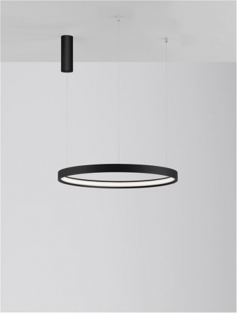 9345616 Lustra Nova Luce PERRINE LED 40W 2800lm 3000K Aluminium & Acrylic Sandy Black Dimabil Triac IP20 [4]
