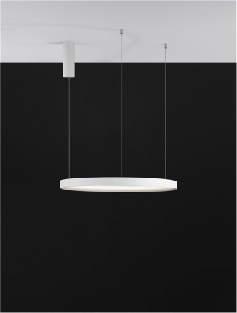 9345617 Lustra Nova Luce PERRINE LED 40W 2800lm 3000K Aluminium & Acrylic Sandy White Dimabil Triac IP20 [5]