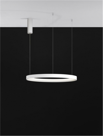 9345617 Lustra Nova Luce PERRINE LED 40W 2800lm 3000K Aluminium & Acrylic Sandy White Dimabil Triac IP20 [6]