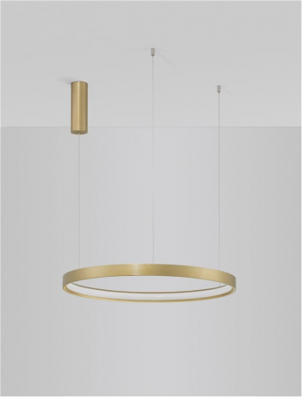 9345619 Lustra Nova Luce PERRINE LED 40W 2800lm 3000K Aluminium & Acrylic Brushed Gold Dimabil Triac IP20 [6]