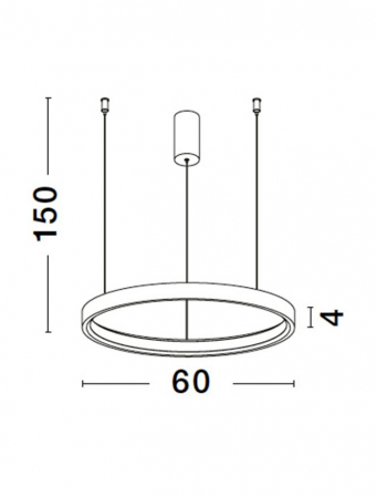 9345619 Lustra Nova Luce PERRINE LED 40W 2800lm 3000K Aluminium & Acrylic Brushed Gold Dimabil Triac IP20 [8]