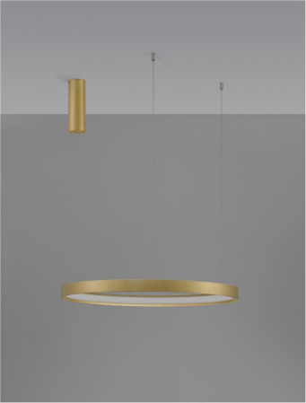 9345619 Lustra Nova Luce PERRINE LED 40W 2800lm 3000K Aluminium & Acrylic Brushed Gold Dimabil Triac IP20 [2]