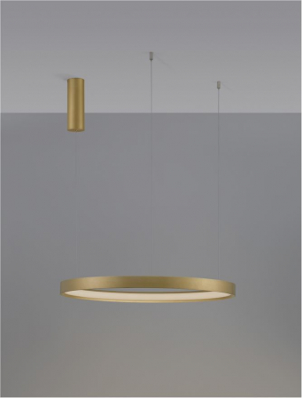 9345619 Lustra Nova Luce PERRINE LED 40W 2800lm 3000K Aluminium & Acrylic Brushed Gold Dimabil Triac IP20 [3]