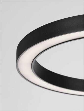 9345624 Lustra Nova Luce CUPPE LED 56W 6989lm 3000K Aluminum & Acrylic Sandy Black Dimabil Triac IP20 [5]