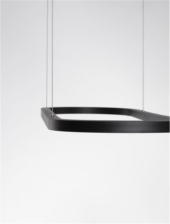 9345624 Lustra Nova Luce CUPPE LED 56W 6989lm 3000K Aluminum & Acrylic Sandy Black Dimabil Triac IP20 [7]