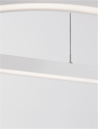 9345625 Lustra Nova Luce CUPPE LED 56W 6989lm 3000K Aluminium & Acrylic Sandy White Dimabil Triac IP20 [7]