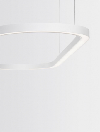 9345625 Lustra Nova Luce CUPPE LED 56W 6989lm 3000K Aluminium & Acrylic Sandy White Dimabil Triac IP20 [8]