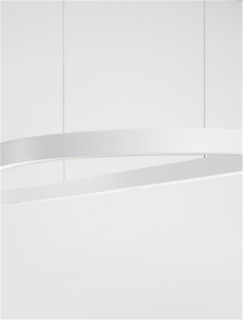 9345625 Lustra Nova Luce CUPPE LED 56W 6989lm 3000K Aluminium & Acrylic Sandy White Dimabil Triac IP20 [9]