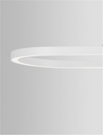 9345625 Lustra Nova Luce CUPPE LED 56W 6989lm 3000K Aluminium & Acrylic Sandy White Dimabil Triac IP20 [4]