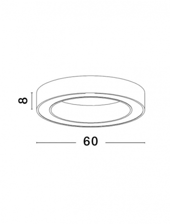 9345632 Plafoniera Nova Luce MORBIDO LED 48W 3730lm 2700K - 4000K Aluminium & Acrylic Sandy Black Dimabil CCT IP20 [7]