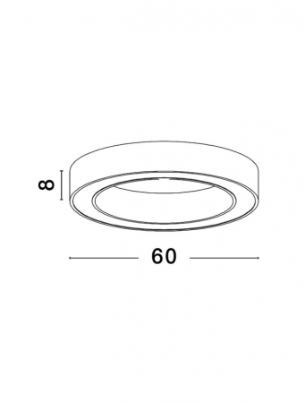 9345633 Plafoniera Nova Luce MORBIDO LED 48W 3730lm 2700K - 4000K Aluminium & Acrylic Sandy White Dimabil CCT IP20 [9]