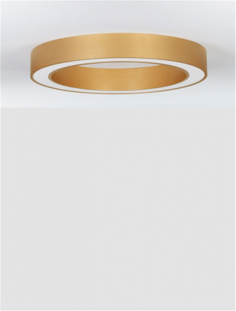 9345634 Plafoniera Nova Luce MORBIDO LED 48W 3730lm 2700K - 4000K Aluminium & Acrylic Brass Gold Dimabil CCT IP20 [2]