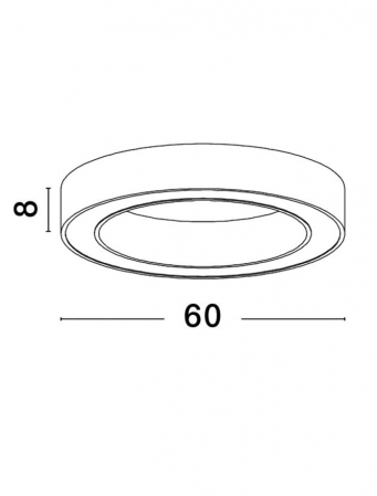 9345634 Plafoniera Nova Luce MORBIDO LED 48W 3730lm 2700K - 4000K Aluminium & Acrylic Brass Gold Dimabil CCT IP20 [6]