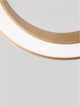 9345634 Plafoniera Nova Luce MORBIDO LED 48W 3730lm 2700K - 4000K Aluminium & Acrylic Brass Gold Dimabil CCT IP20 [5]