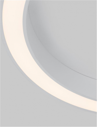 9345635 Plafoniera Nova Luce MORBIDO LED 48W 3730lm 2700K - 4000K Aluminium & Acrylic Sandy Black Dimabil CCT IP20 [5]