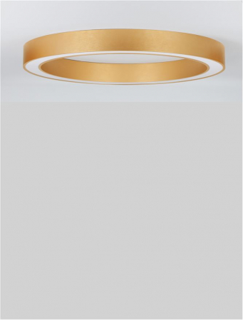9345637 Plafoniera Nova Luce MORBIDO LED 48W 3730lm 2700K - 4000K Aluminium & Acrylic Brass Gold Dimabil CCT IP20 [2]