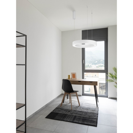 9345638 Lustra Nova Luce MORBIDO LED 48W 3268lm 2700K - 4000K Aluminium & Acrylic Sandy White Dimabil CCT IP20 [2]