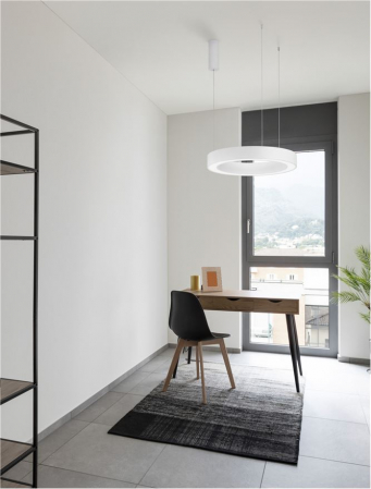 9345638 Lustra Nova Luce MORBIDO LED 48W 3268lm 2700K - 4000K Aluminium & Acrylic Sandy White Dimabil CCT IP20
