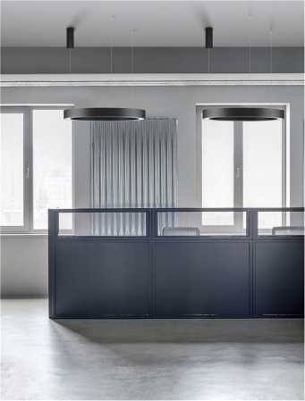 9345642 Lustra Nova Luce MORBIDO LED 59W 4076lm 2700K - 4000K Aluminium & Acrylic Sandy Black Dimabil CCT IP20 [1]