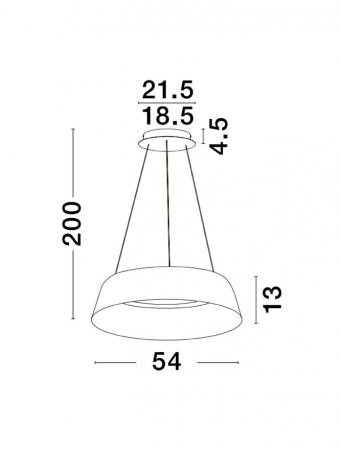 9345657 Lustra Nova Luce ALBA LED 53W 1982lm 3000K Aluminium Sandy White & Gold Dimabil Triac IP20 [1]