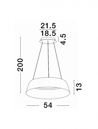 9345658 Lustra Nova Luce ALBA LED 53W 1982lm 3000K Aluminium Sandy Black & Gold Dimabil Triac IP20 [1]