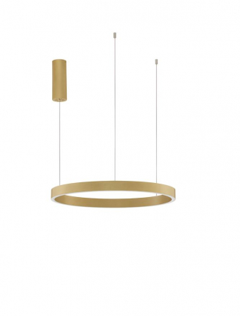 ILUMINAT INTERIOR - 9345661 Lustra Nova Luce ELOWEN LED 60W 2552lm 3000K Aluminium & Acrylic Brushed Gold Dimabil Triac IP20