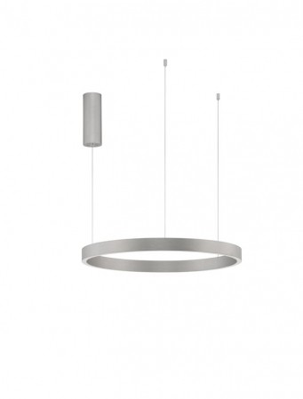 Lustre - 9345662 Lustra Nova Luce ELOWEN LED 60W 2552lm 3000K Aluminium & Acrylic Brushed Silver Dimabil Triac IP20
