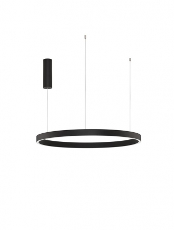 9345664 Lustra Nova Luce ELOWEN LED 77W 3326lm 3000K Aluminium & Acrylic Sandy Black Dimabil Triac IP20