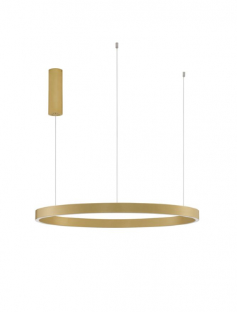 ILUMINAT INTERIOR - 9345665 Lustra Nova Luce ELOWEN LED 77W 3326lm 3000K Aluminium & Acrylic Brushed Gold Dimabil Triac IP20