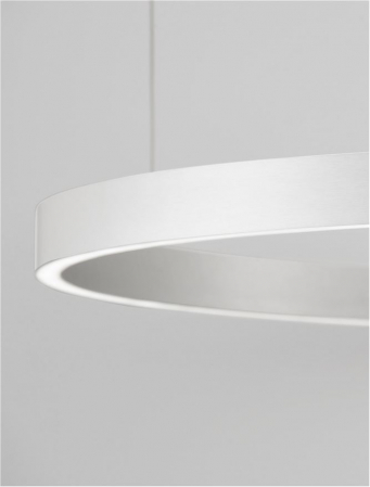 9345670 Lustra Nova Luce ELOWEN LED 106W 4899lm 3000K Aluminium & Acrylic Brushed Silver Dimabil Triac IP20 [2]