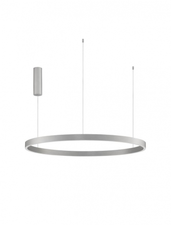 Lustre - 9345670 Lustra Nova Luce ELOWEN LED 106W 4899lm 3000K Aluminium & Acrylic Brushed Silver Dimabil Triac IP20