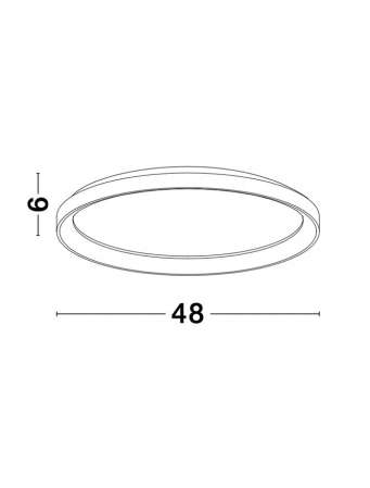 9345682 Plafoniera Nova Luce PERTINO LED 40W 2554lm 2700K Aluminium & Acrylic Sandy White Dimabil Triac IP20 [5]