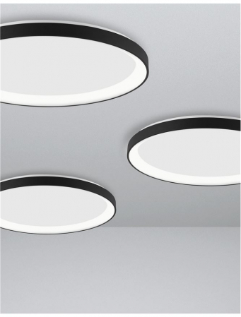 9345683 Plafoniera Nova Luce PERTINO LED 40W 2554lm 2700K Aluminium & Acrylic Sandy Black Dimabil Triac IP20 [4]