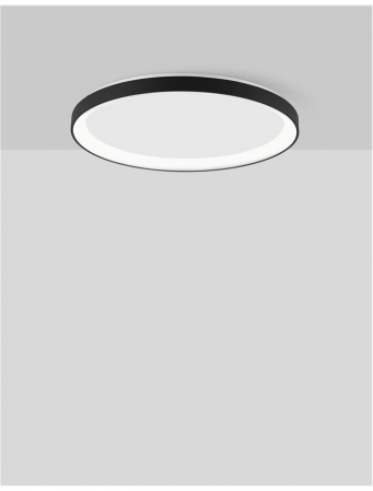 9345683 Plafoniera Nova Luce PERTINO LED 40W 2554lm 2700K Aluminium & Acrylic Sandy Black Dimabil Triac IP20 [2]