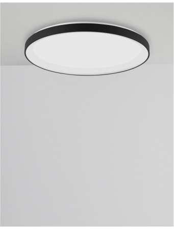 9345683 Plafoniera Nova Luce PERTINO LED 40W 2554lm 2700K Aluminium & Acrylic Sandy Black Dimabil Triac IP20 [3]