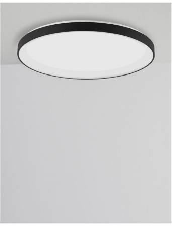 9345685 Plafoniera Nova Luce PERTINO LED 50W 3134lm 2700K Aluminium & Acrylic Sandy Black Dimabil Triac IP20 [3]