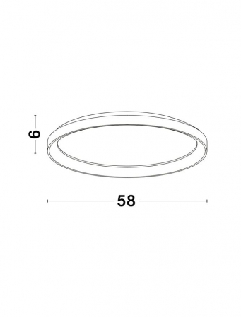 9345685 Plafoniera Nova Luce PERTINO LED 50W 3134lm 2700K Aluminium & Acrylic Sandy Black Dimabil Triac IP20 [7]