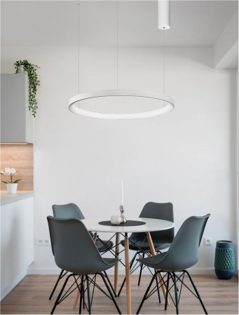 9345686 Lustra Nova Luce PERTINO LED 38W 2175lm 2700K Aluminium & Acrylic Sandy White Dimabil Triac IP20 [1]