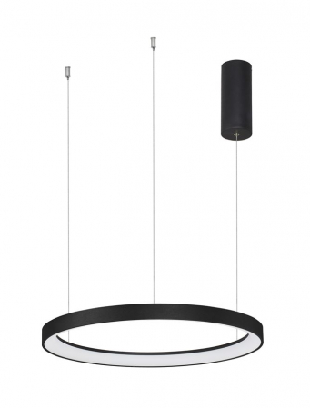 9345687 Lustra Nova Luce PERTINO LED 38W 2175lm 2700K Aluminium & Acrylic Sandy Black Dimabil Triac IP20