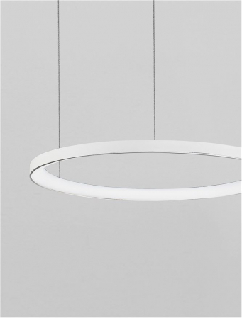 9345688 Lustra Nova Luce PERTINO LED 48W 2773lm 2700K Aluminium & Acrylic Sandy White Dimabil Triac IP20 [1]