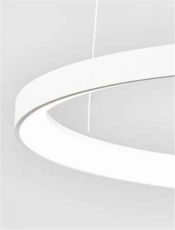 9345688 Lustra Nova Luce PERTINO LED 48W 2773lm 2700K Aluminium & Acrylic Sandy White Dimabil Triac IP20 [4]