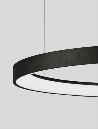 9345689 Lustra Nova Luce PERTINO LED 48W 2773lm 2700K Aluminium & Acrylic Sandy Black Dimabil Triac IP20 [4]