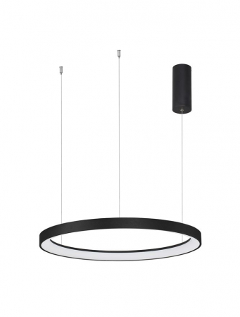 9345689 Lustra Nova Luce PERTINO LED 48W 2773lm 2700K Aluminium & Acrylic Sandy Black Dimabil Triac IP20