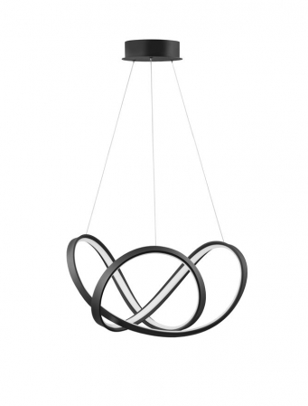 ILUMINAT INTERIOR - 9348053 Suspensie Nova Luce APUS LED 45W 1720lm 3000K IP20 Aluminiu & Acril Sandy Black NOVALUCE